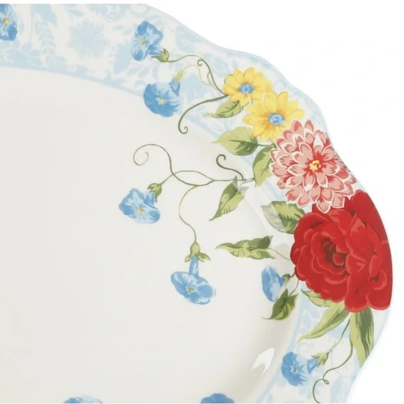 Pioneer Woman Sweet Rose 21 inch Platter - Picture 2 of 5